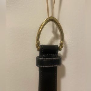 Black Coach leather belt